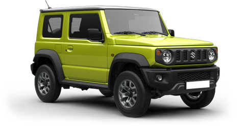Suzuki Jimny Салатовый с черный крышей Kinetic Yellow + Bluish Black Pearl
