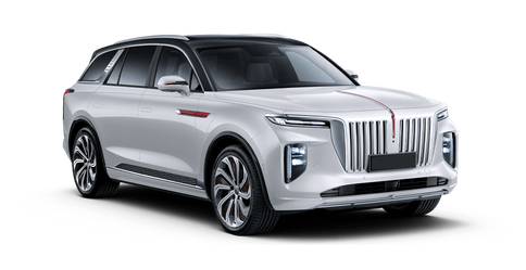 Hongqi E-HS9 Белый с черной крышей/Glacier White+Polar Night Black